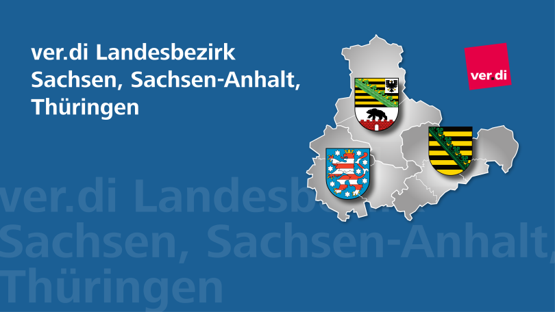 Gewerkschaftssekretär mit administrativen Aufgaben (m/w/d) im ver.di Bezirk Thüringen, Arbeitsort Erfurt, Befristung 2 Jahre - Projektstelle, 1. Bild